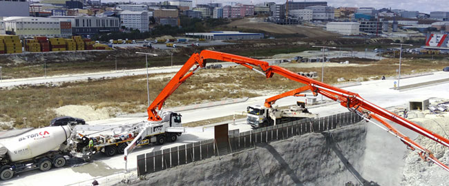 Avcılar Pompalı Beton Dökümü